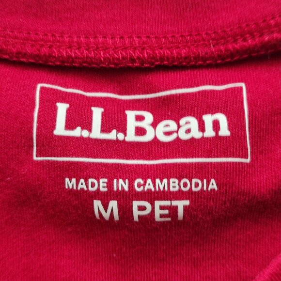 L.L.Bean long sleeve top women's size M burgundy cotton - Picture 4 of 9
